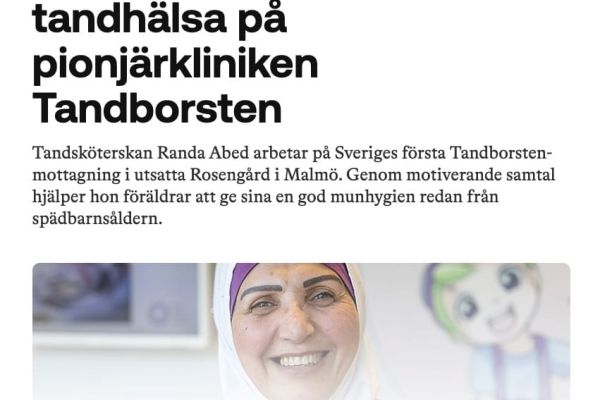 Hon hjälper barn till bättre tandhälsa på pionjärkliniken Tandborsten