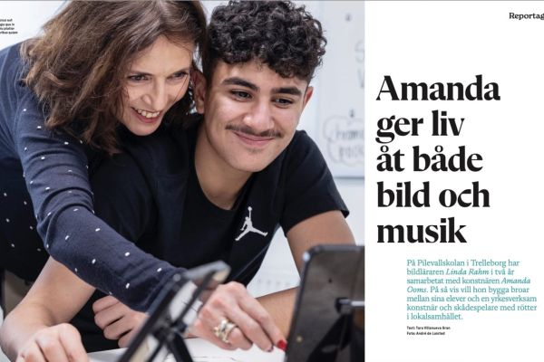 Amanda Ooms ger liv åt både bild och musik